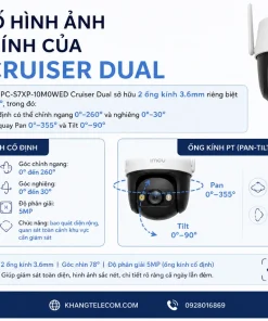 Camera IMOU IPC-S7XP-10M0WED Cruiser Dual: 10MP, 2 Ống Kính, IP66