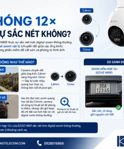 Camera EZVIZ H80f Multi 2K+: Ba Ống Kính, Thu Phóng 12X, Chuẩn IP67