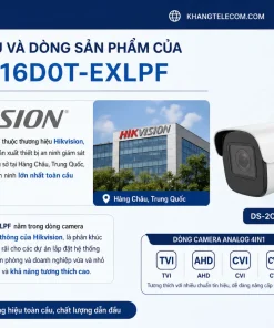 Camera Analog 4in1 2MP HIKVISION DS-2CE16D0T-EXLPF: Dual Light, IP67