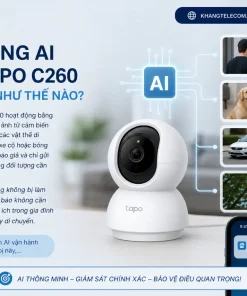 Camera IP 360° TP-Link Tapo C260: 4K 8MP, AI, Đàm Thoại 2 Chiều