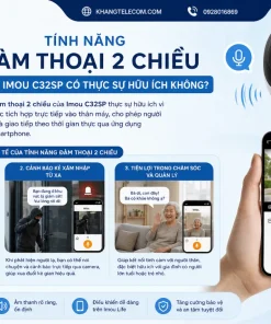 Camera IP 3MP Imou C32SP: 112°, Hồng Ngoại 10m, Đàm Thoại 2 Chiều