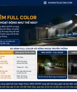 Camera IP ngoài trời IMOU S51FEP Full Color: 5MP 3K, 360 Độ, IP66