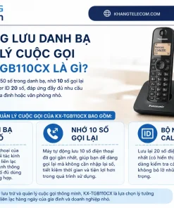 Điện thoại không dây Panasonic KX-TGB110CX: LCD 1.4”, 50 Số, DECT