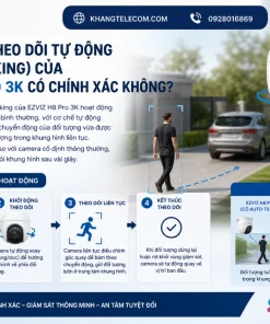 Camera EZVIZ H8 Pro 3K: Xoay 340°, AI Người/Xe, Đêm 30m