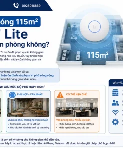 Bộ phát Wifi 7 Ubiquiti UniFi U7 Lite: 200+ Thiết Bị, PoE, 2.5G