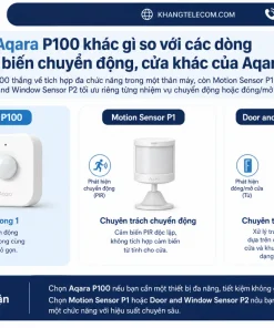 Aqara P100 khác gì so với các dòng cảm biến chuyển động, cửa khác của Aqara