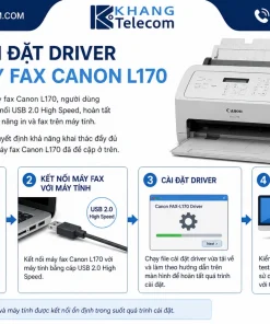 Cách cài đặt driver cho máy fax Canon L170 như thế nào?