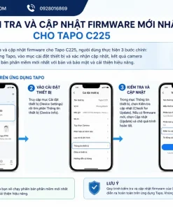 Cách kiểm tra và cập nhật firmware mới nhất cho Tapo C225 như thế nào?