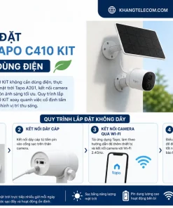 Cách lắp đặt camera Tapo C410 KIT không cần dùng điện như thế nào?