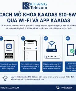 Cách mở khóa Kaadas S10-5W qua Wi-Fi và app Kaadas như thế nào?