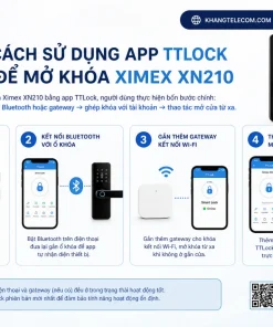 Cách sử dụng app TTLock để mở khóa Ximex XN210 như thế nào?