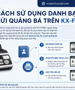 Cách sử dụng danh bạ và gửi quảng bá trên KX-FT983 như thế nào?