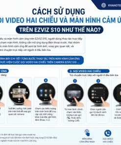 Cách Sử Dụng Gọi Video Hai Chiều Và Màn Hình Cảm Ứng Trên EZVIZ S10 Như Thế Nào?