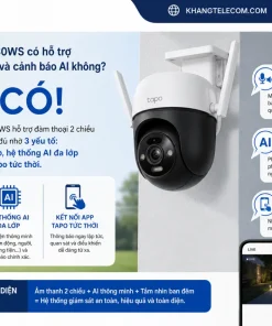 Camera C530WS có hỗ trợ đàm thoại 2 chiều và cảnh báo AI không?