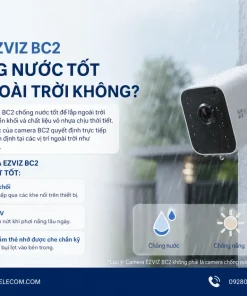 Camera EZVIZ BC2 có chống nước tốt để lắp ngoài trời