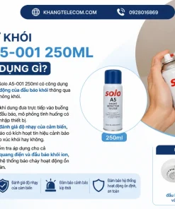 Chai thử khói Solo A5-001 250ml có công dụng gì
