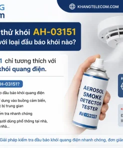 Chai xịt thử khói AH-03151 phù hợp với loại đầu báo khói nào