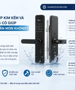 Chất liệu hợp kim kẽm và thép SUS 304 có giúp khóa chống ăn mòn không?