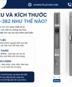Chất liệu và kích thước khóa AN-382 như thế nào?