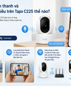 Chất lượng âm thanh và đàm thoại 2 chiều trên Tapo C225 thế nào?