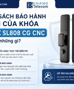 Chính sách bảo hành 3 năm của khóa Demax SL808 CG CNC bao gồm những gì?