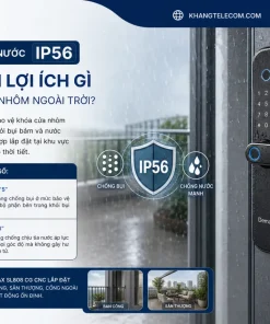 Chuẩn chống nước IP56 mang lại lợi ích gì cho khóa cửa nhôm ngoài trời?