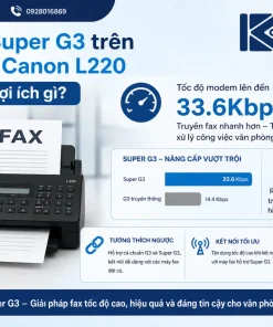 Chuẩn Super G3 trên máy fax Canon L220 mang lại lợi ích gì?
