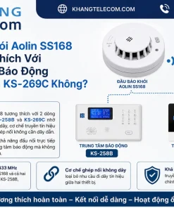 Đầu Báo Khói Aolin SS168 Có Tương Thích Với Trung Tâm Báo Động KS-258B Và KS-269C