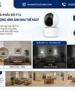 Độ phân giải 2K và khẩu độ F1.6 mang lại chất lượng hình ảnh như thế nào?