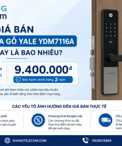Giá bán khóa cửa gỗ Yale YDM7116A hiện nay là bao nhiêu