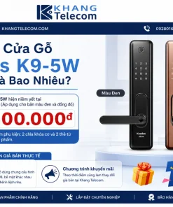 Giá Khóa Cửa Gỗ Kaadas K9-5W Hiện Nay Là Bao Nhiêu