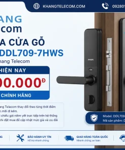Giá khóa cửa gỗ Philips DDL709-7HWS hiện nay là bao nhiêu