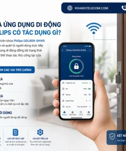 Kết nối WiFi và ứng dụng di động trên khóa Philips có tác dụng gì?