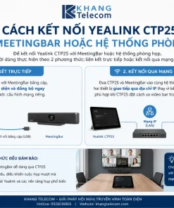 kết nối Yealink CTP25 với MeetingBar hoặc hệ thống phòng họp