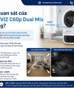 Khả năng quan sát của Camera EZVIZ C60p Dual Mix