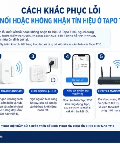 khắc phục lỗi mất kết nối hoặc không nhận tín hiệu ở Tapo T110