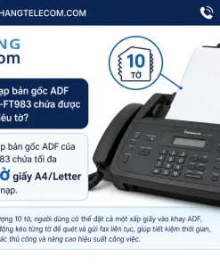 Khay nạp bản gốc ADF của KX-FT983 chứa được bao nhiêu tờ?
