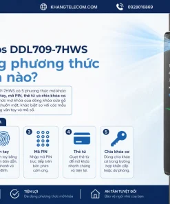 Khóa Philips DDL709-7HWS có những phương thức mở khóa nào