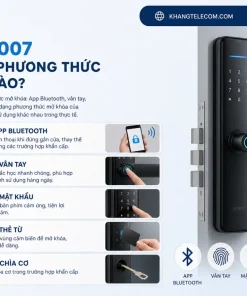 Khóa XF007 có những phương thức mở khóa nào?