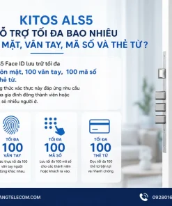 Kitos ALS5 hỗ trợ tối đa bao nhiêu khuôn mặt, vân tay, mã số và thẻ từ?