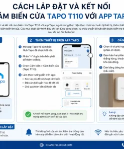 lắp đặt và kết nối cảm biến cửa Tapo T110 với app Tapo