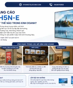 Màn hình quảng cáo LG 65UH5N-E được ứng dụng như thế nào trong kinh doanh