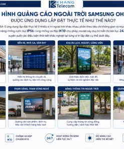 Màn hình quảng cáo ngoài trời Samsung OH55A-S được ứng dụng lắp đặt thực tế