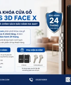 Mua khóa cửa gỗ Kitos 3D Face X ở đâu uy tín và chính sách bảo hành