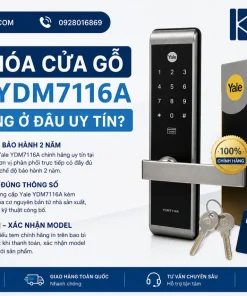 Mua khóa cửa gỗ Yale YDM7116A chính hãng ở đâu uy tín