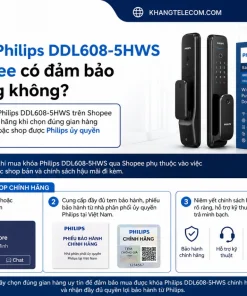 Mua khóa Philips DDL608-5HWS trên Shopee có đảm bảo chính hãng không?