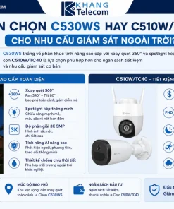 Nên chọn C530WS hay C510W/TC40 cho nhu cầu giám sát ngoài trời?