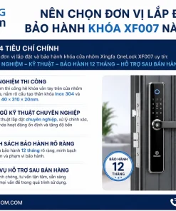Nên chọn đơn vị lắp đặt và bảo hành Khóa XF007 nào uy tín?