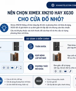 Nên chọn Ximex XN210 hay XG30 cho cửa đố nhỏ?