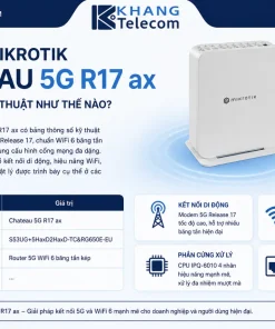 Router MikroTik Chateau 5G R17 ax có thông số kỹ thuật